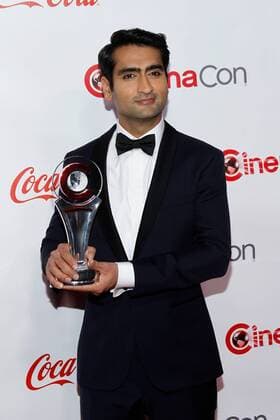 Kumail Nanjiani receipient of the Comedy Star of the Year award arrives for the CinemaCon 2017 Big Screen Achievement Awards at Caesars Palace, Las Vegas, Nevada on March 30, 2017.  LAV2017033027 JAMESxATOA