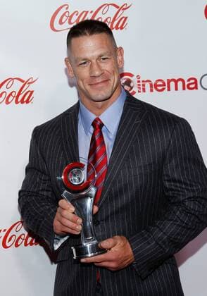 John Cena receipient of the Action Star of the Year award arrives for the CinemaCon 2017 Big Screen Achievement Awards at Caesars Palace, Las Vegas, Nevada on March 30, 2017.  LAV2017033035 JAMESxATOA