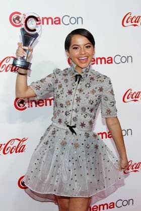Isabela Moner receipient of the Rising Star of the Year Award arrives for the CinemaCon 2017 Big Screen Achievement Awards at Caesars Palace, Las Vegas, Nevada on March 30, 2017.  LAV2017033005 JAMESxATOA