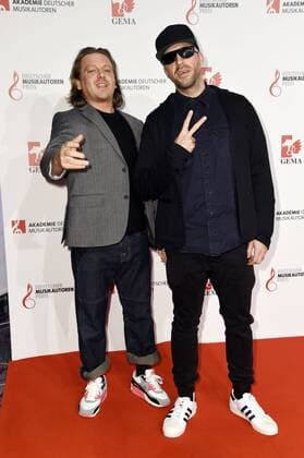 Die Atzen bei der 9. Verleihung des Deutschen Musikautorenpreises 2017 im Hotel Ritz Carlton. Berlin, 30.03.2017 Foto:xF.xKernx xFuturexImage
