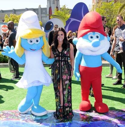 April 1, 2017 - Culver City, CA, United States - 01 April 2017 - Culver City, California - Demi Lovato. World of Premiere Smurfs: The Lost Village held at ArcLight Culver City in Los Angeles. Photo Credit: AdMedia Culver City United States - ZUMAa123 20170401_zaa_a123_035 Copyright: xBirdiexThompsonx