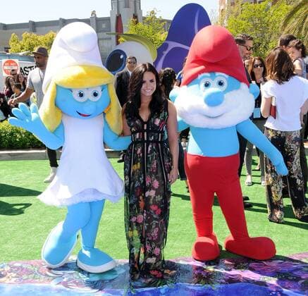April 1, 2017 - Culver City, CA, United States - 01 April 2017 - Culver City, California - Demi Lovato. World of Premiere Smurfs: The Lost Village held at ArcLight Culver City in Los Angeles. Photo Credit: AdMedia Culver City United States - ZUMAa123 20170401_zaa_a123_036 Copyright: xBirdiexThompsonx