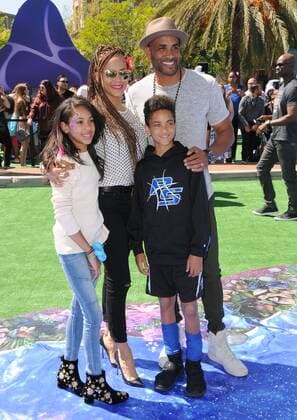 April 1, 2017 - Culver City, CA, United States - 01 April 2017 - Culver City, California - Sophie Kodjoe, Nicole Ari Parker, Nicolas Kodjoe, Boris Kodjoe. World of Premiere Smurfs: The Lost Village held at ArcLight Culver City in Los Angeles. Photo Credit: AdMedia Culver City United States - ZUMAa123 20170401_zaa_a123_089 Copyright: xBirdiexThompsonx