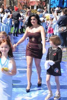 April 1, 2017 - Culver City, CA, United States - 01 April 2017 - Culver City, California - Ariel Winter. World of Premiere Smurfs: The Lost Village held at ArcLight Culver City in Los Angeles. Photo Credit: AdMedia Culver City United States - ZUMAa123 20170401_zaa_a123_120 Copyright: xBirdiexThompsonx