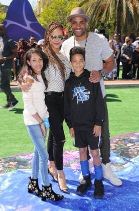 April 1, 2017 - Culver City, CA, United States - 01 April 2017 - Culver City, California - Sophie Kodjoe, Nicole Ari Parker, Nicolas Kodjoe, Boris Kodjoe. World of Premiere Smurfs: The Lost Village held at ArcLight Culver City in Los Angeles. Photo Credit: AdMedia Culver City United States - ZUMAa123 20170401_zaa_a123_129 Copyright: xBirdiexThompsonx