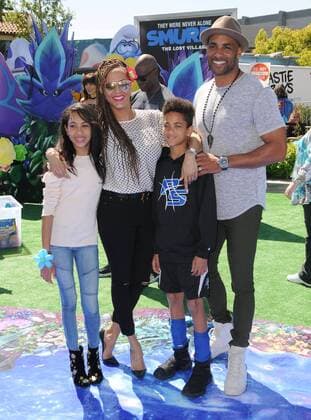 April 1, 2017 - Culver City, CA, United States - 01 April 2017 - Culver City, California - Sophie Kodjoe, Nicole Ari Parker, Nicolas Kodjoe, Boris Kodjoe. World of Premiere Smurfs: The Lost Village held at ArcLight Culver City in Los Angeles. Photo Credit: AdMedia Culver City United States - ZUMAa123 20170401_zaa_a123_135 Copyright: xBirdiexThompsonx