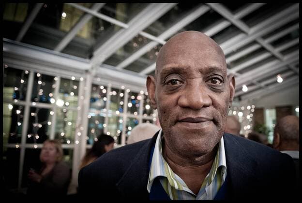 . 02 04 2017. London, United Kingdom. File Photo - Darcus Howe. Darcus Howe, black rights activist, writer and broadcaster dies. Pictured here on the 11th of December 2013: Darcus Howe attending the book launch of his political biography, Darcus Howe: A Political Biography by authors, Robin Bunce and Paul Field at 50 Bloomsbury Square, London.  xPetexMaclainex xi-Imagesx IIM-14812-0005