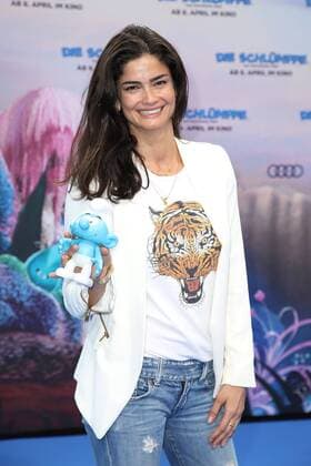 Shermine Shahrivar bei der Film Premiere von Die Schlümpfe - Das verlorene Dorf am 2.04.2017 in Berlin Die Schluempfe - Das verlorene Dorf Filmpremiere in Berlin, 2017 
