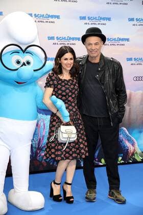 Heiner und Viktoria Lauterbach bei der Film Premiere von Die Schlümpfe - Das verlorene Dorf am 2.04.2017 in Berlin Die Schluempfe - Das verlorene Dorf Filmpremiere in Berlin, 2017 