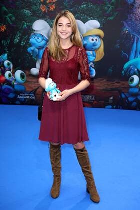 Lisa-Marie Koroll bei der Film Premiere von Die Schlümpfe - Das verlorene Dorf am 2.04.2017 in Berlin Die Schluempfe - Das verlorene Dorf Filmpremiere in Berlin, 2017 