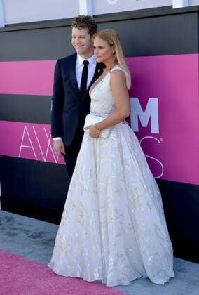 Recording artists Anderson East (L) and Miranda Lambert attend the 52nd annual Academy of Country Music Awards held at T-Mobile Arena in Las Vegas, Nevada on April 2, 2017. The show will be telecast live on CBS.  LVP20170402081 JIMxRUYMEN