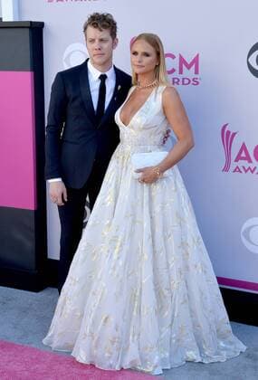 Recording artists Anderson East (L) and Miranda Lambert attend the 52nd annual Academy of Country Music Awards held at T-Mobile Arena in Las Vegas, Nevada on April 2, 2017. The show will be telecast live on CBS.  LVP20170402082 JIMxRUYMEN