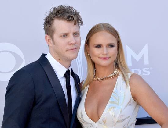 Recording artists Anderson East (L) and Miranda Lambert attend the 52nd annual Academy of Country Music Awards held at T-Mobile Arena in Las Vegas, Nevada on April 2, 2017. The show will be telecast live on CBS.  LVP20170402085 JIMxRUYMEN