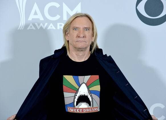 Musician Joe Walsh appears backstage during the 52nd annual Academy of Country Music Awards held at T-Mobile Arena in Las Vegas, Nevada on April 2, 2017. The show will be telecast live on CBS.  LVP20170402228 JIMxRUYMEN