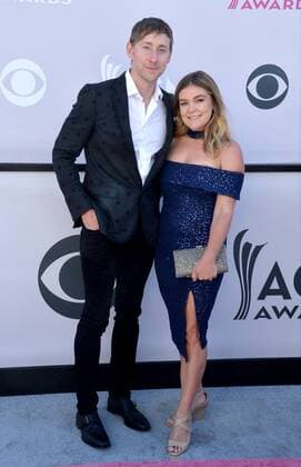 Songwriter Ashley Gorley (L) and Mandy Gorley attend the 52nd annual Academy of Country Music Awards held at T-Mobile Arena in Las Vegas, Nevada on April 2, 2017. The show will be telecast live on CBS.  LVP20170402299 JIMxRUYMEN