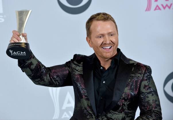 Singer producer Shane McAnally, winner of the award for Video of the Year, appears backstage during the 52nd annual Academy of Country Music Awards held at T-Mobile Arena in Las Vegas, Nevada on April 2, 2017. The show will be telecast live on CBS.  LVP20170402308 JIMxRUYMEN