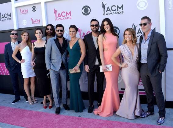 Old Dominion attends the 52nd annual Academy of Country Music Awards held at T-Mobile Arena in Las Vegas, Nevada on April 2, 2017. The show will be telecast live on CBS.  LVP20170402354 JIMxRUYMEN