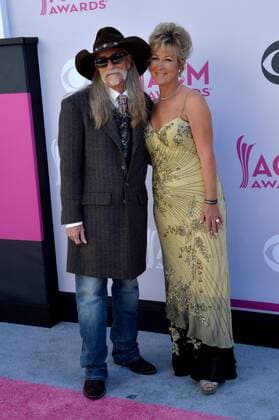 Musical artist Dean Dillon (L) and Susie Dillon attend the 52nd annual Academy of Country Music Awards held at T-Mobile Arena in Las Vegas, Nevada on April 2, 2017. The show will be telecast live on CBS.  LVP20170402369 JIMxRUYMEN