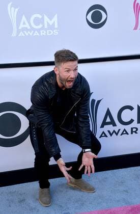 NFL player Julian Edelman attends the 52nd annual Academy of Country Music Awards held at T-Mobile Arena in Las Vegas, Nevada on April 2, 2017. The show will be telecast live on CBS.  LVP20170402387 JIMxRUYMEN