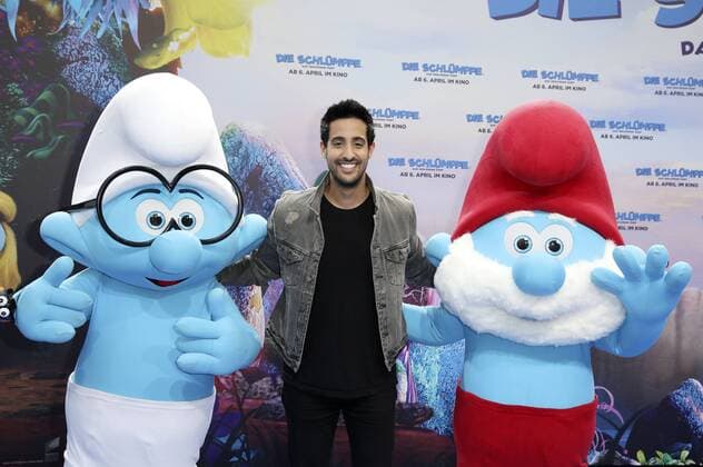 Sami Slimani bei der Premiere des Kinofilms Die Schlümpfe - Das verlorene Dorf im Cinestar Sony Center. Berlin, 02.04.2017 Foto:xS.xGabschx xFuturexImage