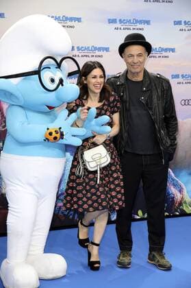 Heiner Lauterbach mit Ehefrau Viktoria Lauterbach bei der Premiere des Kinofilms Die Schlümpfe - Das verlorene Dorf im Cinestar Sony Center. Berlin, 02.04.2017 Foto:xS.xGabschx xFuturexImage