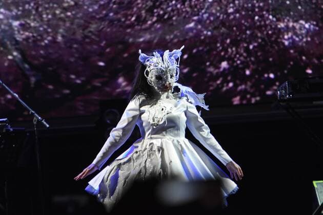 April 2, 2017 - Toluca, Mexico - Iceland singer BjoÂ¶rk performs on stage as part of Ceremonia Music Festival at Pegasus Dynamic Center on April 02, 2017 in Toluca, Mexico Toluca Mexico  - ZUMAn230 20170402_zaa_n230_577 Copyright: xCarlosxTischlerx