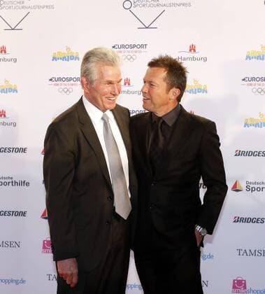 Deuetscher Sportjournalistenpreis in Hamburg Jupp Heinkes, Lothar Matthaeus