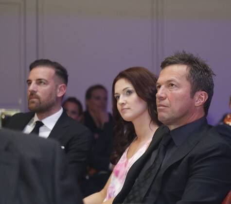 Deuetscher Sportjournalistenpreis in Hamburg Christoph Metzelder, Marie Lang, Lothar Matthäus bei Sportjournalistenpreis im Grand Elysee Hotel Hamburg.