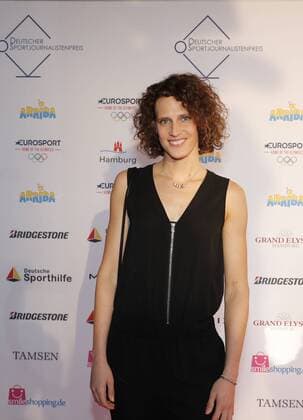 Deuetscher Sportjournalistenpreis in Hamburg Lena Schoeneborn beim Sportjournalistenpreis im Grand Elyse Hotel Hamburg.