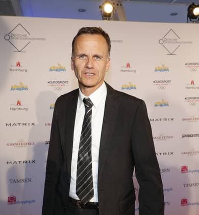 Deuetscher Sportjournalistenpreis in Hamburg Christoph Holstein beim Sportjournalistenpreis im Grand Elyse Hotel Hamburg.