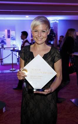 Deuetscher Sportjournalistenpreis in Hamburg Anett Sattler beim Sportjournalistenpreis im Grand Elyse Hotel Hamburg.