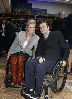 Deuetscher Sportjournalistenpreis in Hamburg Kirsten Bruhn, Ronnie Ziesmer beim Sportjournalistenpreis im Grand Elyse Hotel Hamburg.