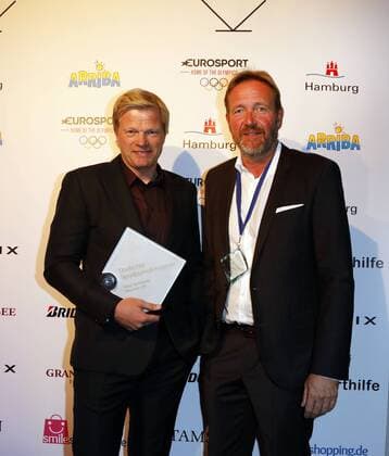 Deuetscher Sportjournalistenpreis in Hamburg Oliver Kahn, Martin Schwalb beim Sportjournalistenpreis im Grand Elyse Hotel Hamburg.