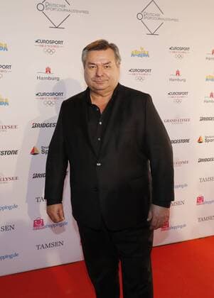 Deuetscher Sportjournalistenpreis in Hamburg Waldemar Hartmann beim Sportjournalistenpreis im Grand Elyse Hotel Hamburg.