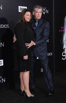April 3, 2017 - Hollywood, CA, United States - 03 April 2017 - Hollywood, California - Keely Shaye Smith, Pierce Brosnan. Premiere screening of AMC s The Son held at ArcLight Hollywood in Hollywood. Photo Credit: AdMedia Hollywood United States - ZUMAa123 20170403_zaa_a123_013 Copyright: xBirdiexThompsonx