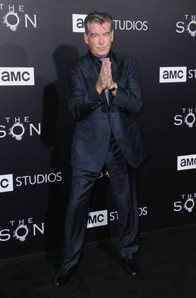 April 3, 2017 - Hollywood, CA, United States - 03 April 2017 - Hollywood, California - Pierce Brosnan. Premiere screening of AMC s The Son held at ArcLight Hollywood in Hollywood. Photo Credit: AdMedia Hollywood United States - ZUMAa123 20170403_zaa_a123_020 Copyright: xBirdiexThompsonx