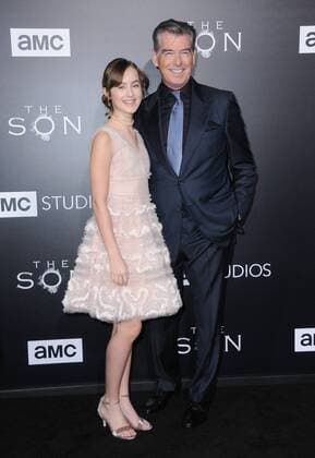 April 3, 2017 - Hollywood, CA, United States - 03 April 2017 - Hollywood, California - Sydney Lucas, Pierce Brosnan. Premiere screening of AMC s The Son held at ArcLight Hollywood in Hollywood. Photo Credit: AdMedia Hollywood United States - ZUMAa123 20170403_zaa_a123_025 Copyright: xBirdiexThompsonx