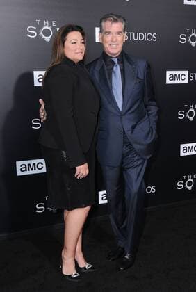 April 3, 2017 - Hollywood, CA, United States - 03 April 2017 - Hollywood, California - Keely Shaye Smith, Pierce Brosnan. Premiere screening of AMC s The Son held at ArcLight Hollywood in Hollywood. Photo Credit: AdMedia Hollywood United States - ZUMAa123 20170403_zaa_a123_027 Copyright: xBirdiexThompsonx