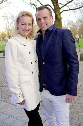 Rhea Harder mit Ehemann Jörg Vennewald bei der Verleihung der Deutschen Sportjournalistenpreise 2017 im Hotel Grand Elysee. Hamburg, 03.04.2017 Foto:xgbrcix xFuturexImage