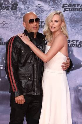 Vin Diesel und Charlize Theron bei der Deutschlandpremiere vom Film Fast & Furiuos 8 am 4.04.2017 in Berlin Fast and Furious 8 Filmpremiere in Berlin, 2017 