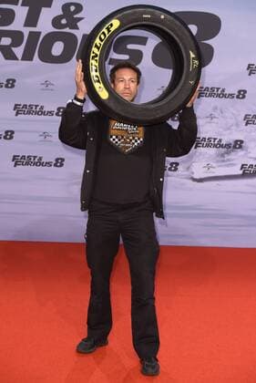 Evil Jared Hasselhoff bei der Fast & Furious 8 (The Fate of the Furious) im CineStar IMAX im Sony Center in Berlin am 04.04.2017