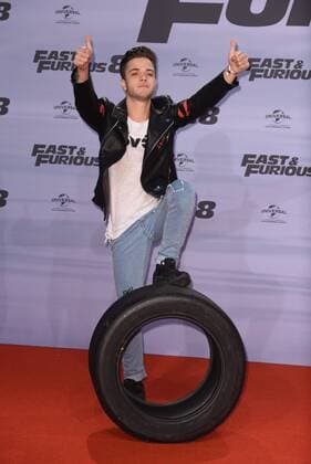Luca Hänni bei der Fast & Furious 8 (The Fate of the Furious) Deutschlandpremiere im CineStar IMAX im Sony Center in Berlin am 04.04.2017