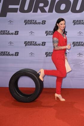 Lina van de Mars bei der Fast & Furious 8 (The Fate of the Furious) Deutschlandpremiere im CineStar IMAX im Sony Center in Berlin am 04.04.2017