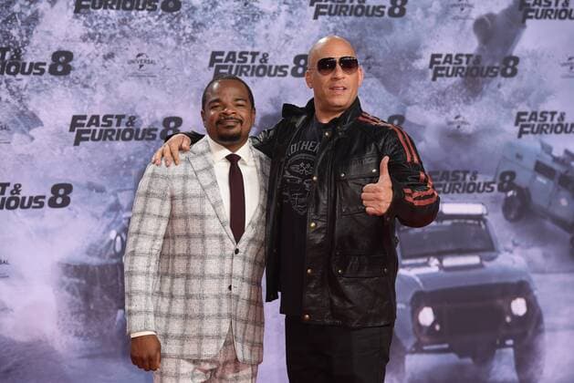 F. Gary Gray, Vin Diesel bei der Fast & Furious 8 (The Fate of the Furious) Deutschlandpremiere im CineStar IMAX im Sony Center in Berlin am 04.04.2017