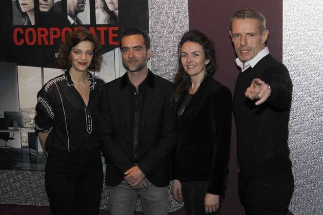 Celine Sallette - Nicolas Silhol - Violaine Fumeau - Lambert Wilson CELEBRITES : Avant Premiere Corporate - Gaumont Opera - Paris - 04 04 2017 MichaelBaucher Panoramic 