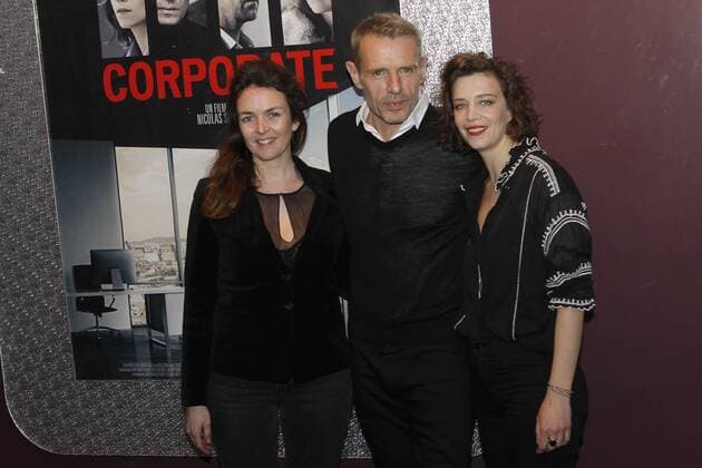 Violaine Fumeau - Lambert Wilson - Celine Sallette CELEBRITES : Avant Premiere Corporate - Gaumont Opera - Paris - 04 04 2017 MichaelBaucher Panoramic 
