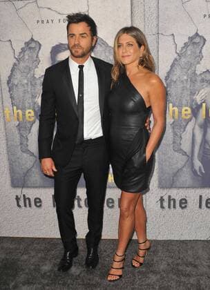 April 4, 2017 - Hollywood, California, U.S. - Justin Theroux, Jennifer Aniston attends The Los Angeles Premiere of HBO s The Leftovers held at the Avalon in Hollywood, California on April 4, 2017. 2017. Hollywood U.S. - ZUMAl86_ 20170404_zaf_l86_066 Copyright: xDavexLongendykex