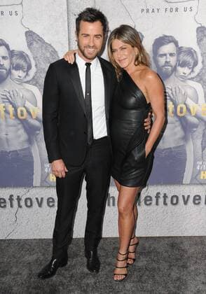 April 4, 2017 - Hollywood, CA, United States - 04 April 2017 - Hollywood, California - Justin Theroux, Jennifer Aniston. Los Angeles Premiere of Season 3 of The Leftovers held at Avalon Hollywood in Hollywood. Photo Credit: AdMedia Hollywood United States - ZUMAa123 20170404_zaa_a123_004 Copyright: xBirdiexThompsonx