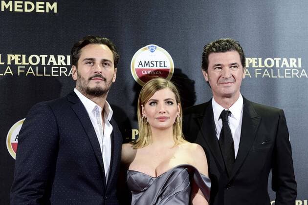 Asier Etxeandia, Miriam Giovanelli and Julio Medem attends to the premiere of the short film El Pelotari y la Fallera at Cines Callao in Madrid, April 05, 2017. Spain.  (20170406014)