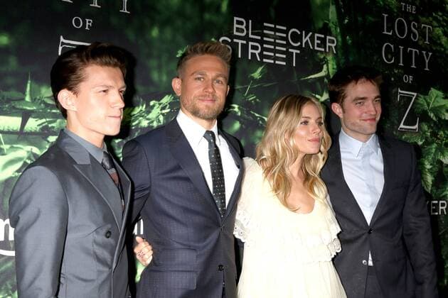 LOS ANGELES - APR 5: Tom Holland, Charlie Hunnam, Sienna Miller, Robert Pattinson at the The Lost City of Z Premiere at ArcLight Hollywood on April 5, 2017 in Los Angeles, CA  Copyright: xKathyxHutchinsx xIPAx xHutchinsxPhotox